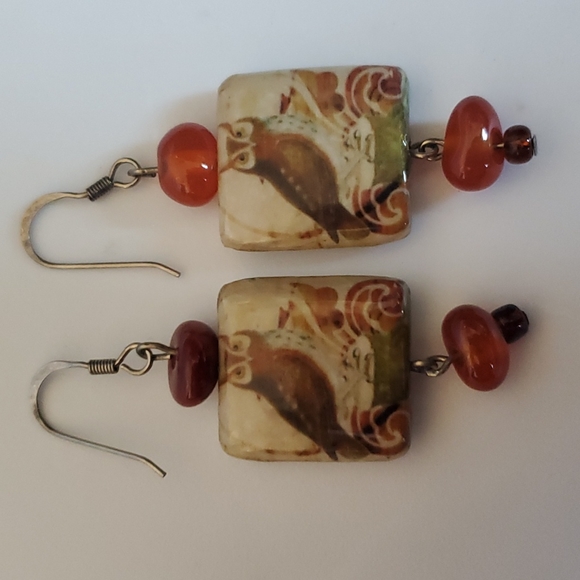 Owl 🦉 Earrings. Handmade jewelry ✨️ - Picture 3 of 6